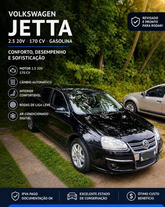 VOLKSWAGEN JETTA 2.5 I 20V 170CV GASOLINA 4P TIPTRONIC
